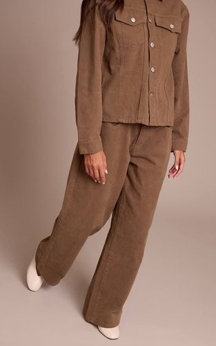 Olive Jean Large Taille Mi-haute Coupe Décontractée | Taille 32 - PrettyLittleThing - Modalova