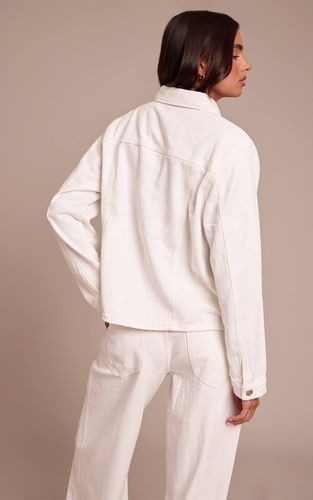White Chemise En Jean Oversize | Taille 42 - PrettyLittleThing - Modalova