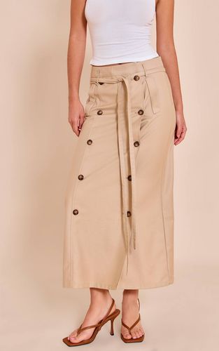Jupe Longue Avec Détail Boutons Et Lien À Nouer | Taille 36 - PrettyLittleThing - Modalova