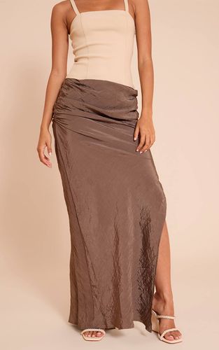 Mocha Jupe Longue Tissée Texturée | Taille 42 - PrettyLittleThing - Modalova
