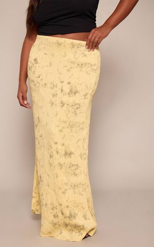 Lemon Jupe Longue Imprimée Texturée Grande Taille | Taille 44 - PrettyLittleThing - Modalova