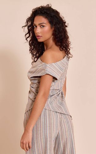 Multi Haut Long Asymétrique À Une Épaule Rayures Texturées Ensemble Coordonné | Taille 32 - PrettyLittleThing - Modalova