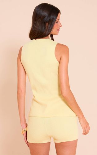 Lemon Gilet Boutonné En Maille Compacte | Taille Medium - PrettyLittleThing - Modalova