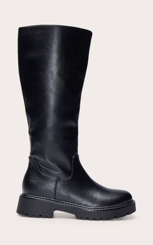 Black Botte Montante À Semelle Crantée Épaisse | Taille 38 - PrettyLittleThing - Modalova