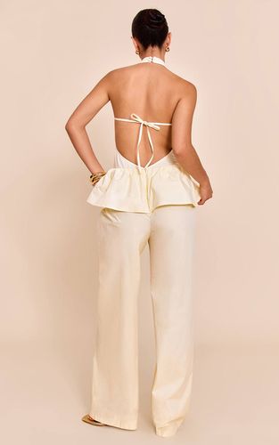 Lemon Combinaison Tissée À Basque Péplum | Taille 32 - PrettyLittleThing - Modalova