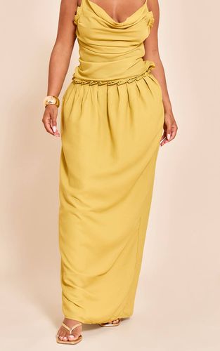 Olive Jupe Longue Plissée Shape | Taille 36 - PrettyLittleThing - Modalova
