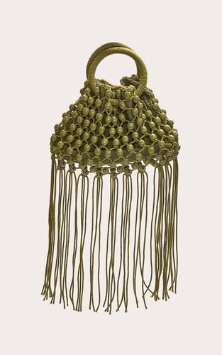 Olive Sac Seau Tissé Perlé - PrettyLittleThing - Modalova