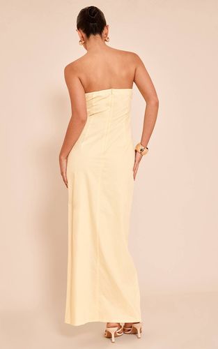 Lemon Robe Mi-longue Bandeau Froncée | Taille 42 - PrettyLittleThing - Modalova