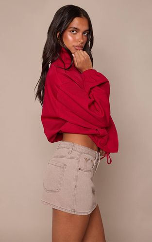 Stone Mini-jupe En Denim Délavé | Taille 42 - PrettyLittleThing - Modalova