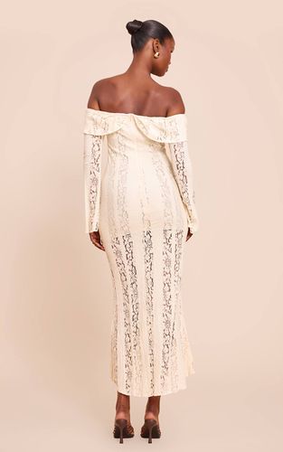 Lemon Robe Longue Bandeau À Rabat En Dentelle | Taille 42 - PrettyLittleThing - Modalova