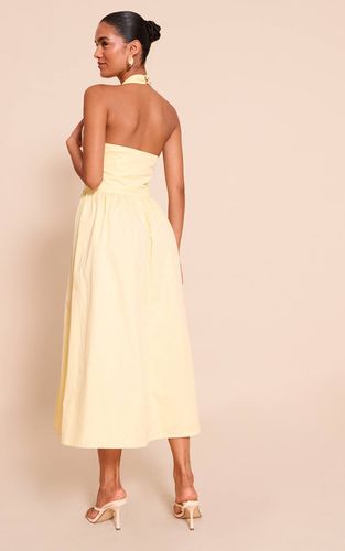 Lemon Robe Midaxi Sans Manches Tissée À Col Licou | Taille 42 - PrettyLittleThing - Modalova