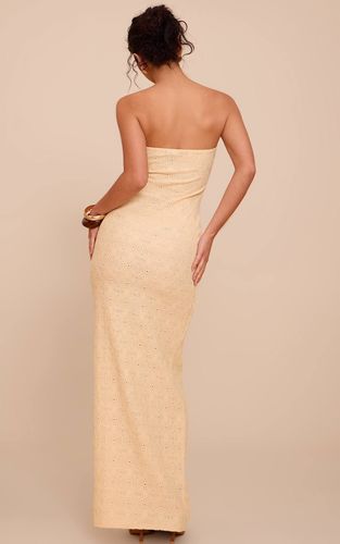 Lemon Robe Maxi Colonne Texturée À Bandeau | Taille 42 - PrettyLittleThing - Modalova