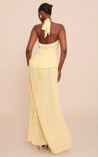Lemon Robe Longue À Jupe Plissée Superposée | Taille 32 - PrettyLittleThing - Modalova