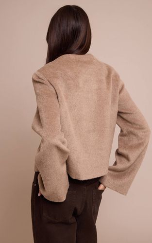 Veste Cintrée En Laine Brossée À Simple Boutonnage | Taille XS - PrettyLittleThing - Modalova