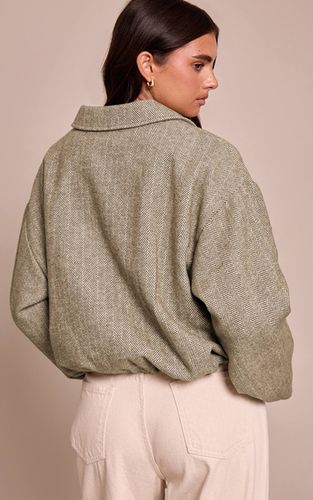 Olive Blouson Aviateur À Chevrons | Taille XS - PrettyLittleThing - Modalova