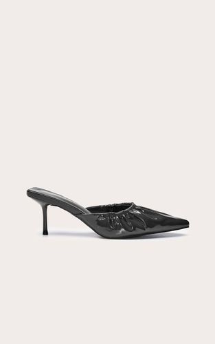Olive Mule À Talon Bas Froncée En Synthétique | Taille 38 - PrettyLittleThing - Modalova