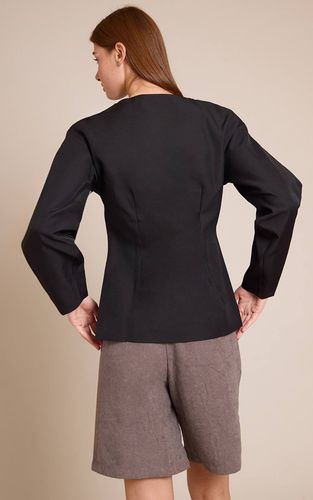 Black Blazer Taille Cintrée À Manches Cocon | Taille 42 - PrettyLittleThing - Modalova