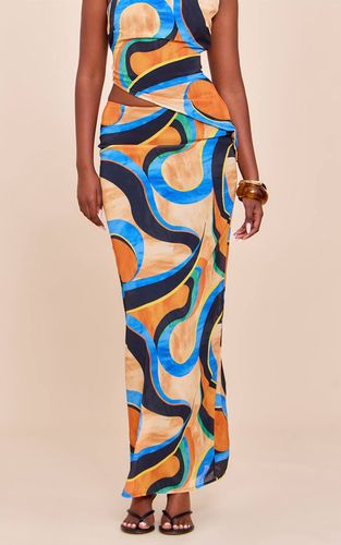 Multi Jupes Longues En Mousseline À Imprimé Abstrait | Taille 34 - PrettyLittleThing - Modalova