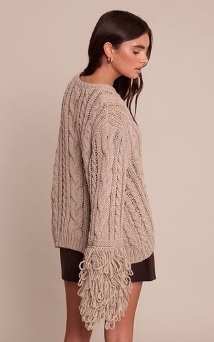 Synthétiquell En Maille Torsadée Avec Finitions Bouclettes | Taille XS - PrettyLittleThing - Modalova