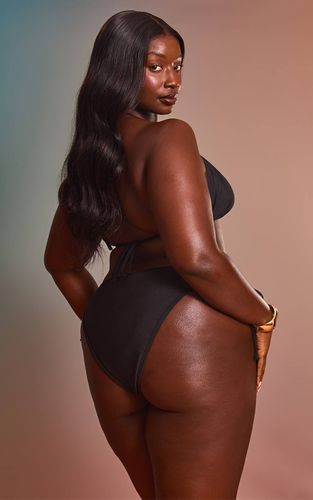 Black Bas De Bikini Grande Taille À Nouer Sur Les Côtés Mix & Match | Taille 54 - PrettyLittleThing - Modalova