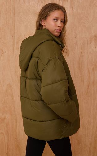 Olive Doudoune À Casynthétiqueche Oversize | Taille XS - PrettyLittleThing - Modalova