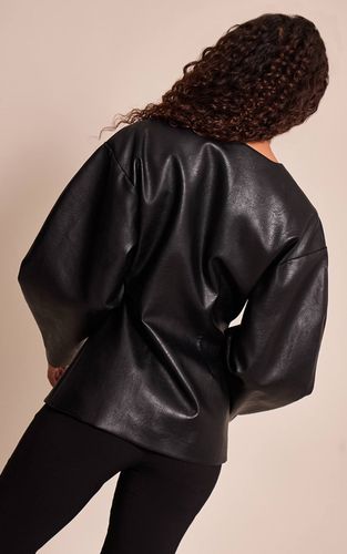 Black Blazer Synthétique À Taille Cintrée | Taille 32 - PrettyLittleThing - Modalova