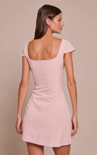 Blush Robe Droite Ajustée En Tissu Tissé Avec Détail Boutonné | Taille 34 - PrettyLittleThing - Modalova