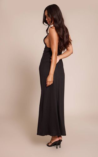 Black Robe Longue À Encolure Dégagée Toucher Doux | Taille 36 - PrettyLittleThing - Modalova