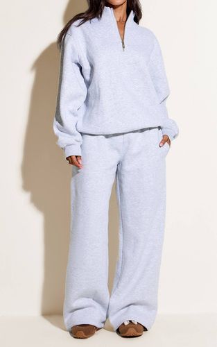 Ash Grey Pantalon De Jogging Petite À Jambe Droite | Taille XS - PrettyLittleThing - Modalova