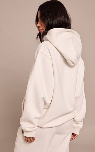 Cream Sweat À Casynthétiqueche Oversize Petite Taille | Taille XS - PrettyLittleThing - Modalova