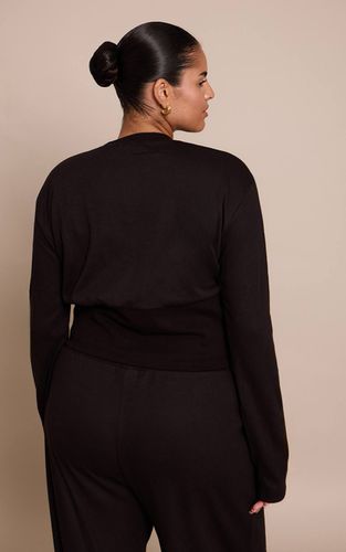 Black Ensemble Haut Ultra Doux Plus Basic Co-ord | Taille 46 - PrettyLittleThing - Modalova