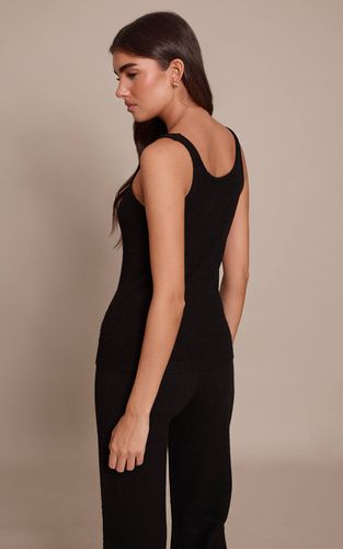 Black Débardeur En Maille À Encolure Dégagée | Taille XS - PrettyLittleThing - Modalova