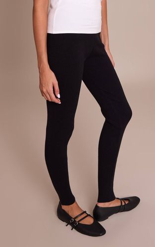 Black Leggings En Maille | Taille XL - PrettyLittleThing - Modalova