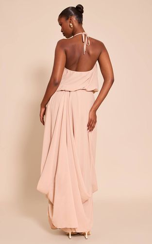 Robe Longue En Mousseline Col V | Taille 42 - PrettyLittleThing - Modalova
