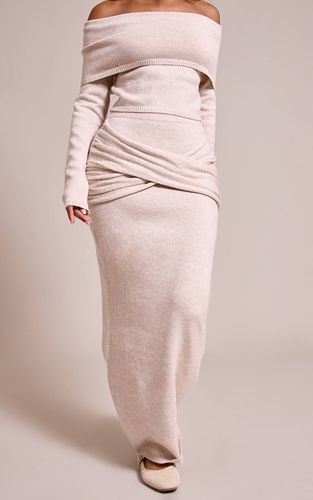 Jupe Longue Côtelée En Maille Douce Petite | Taille XS - PrettyLittleThing - Modalova