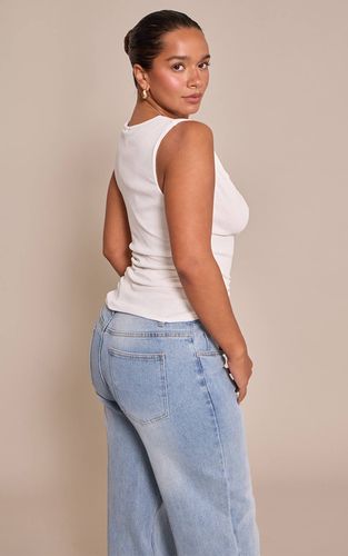 White Top Shape Froncé Encolure Asymétrique Pelure D'oignon | Taille 36 - PrettyLittleThing - Modalova