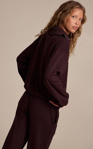 Brown Haut Doux À Fermeture Éclair Quart Foncé | Taille 42 - PrettyLittleThing - Modalova