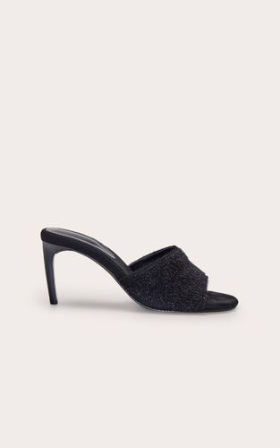 Black Mule À Bout Rond En Poil De Poney | Taille 38 - PrettyLittleThing - Modalova