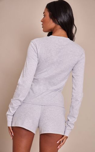 Ash Grey Ensemble Coordonné Haut Boutonné Toucher Doux Tall | Taille 32 - PrettyLittleThing - Modalova