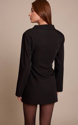 Black Robe Blazer Tissée À Boutons Écaille | Taille 42 - PrettyLittleThing - Modalova