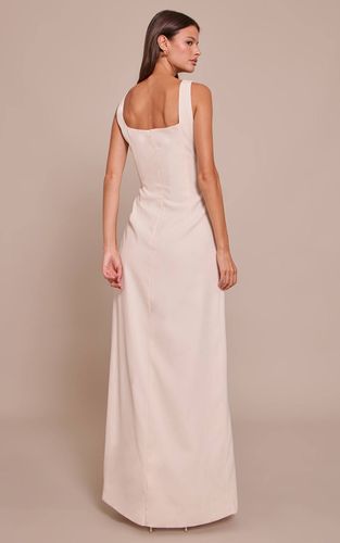 Cream Robe Midaxi Tissée À Encolure Dégagée | Taille 36 - PrettyLittleThing - Modalova