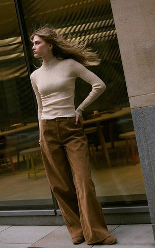 Pantalon Droit En Synthétique | Taille 42 - PrettyLittleThing - Modalova