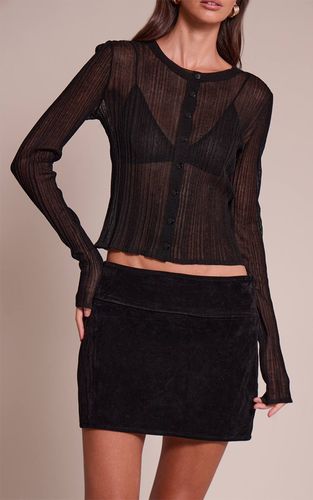 Black Mini Jupe En Synthétique | Taille 42 - PrettyLittleThing - Modalova
