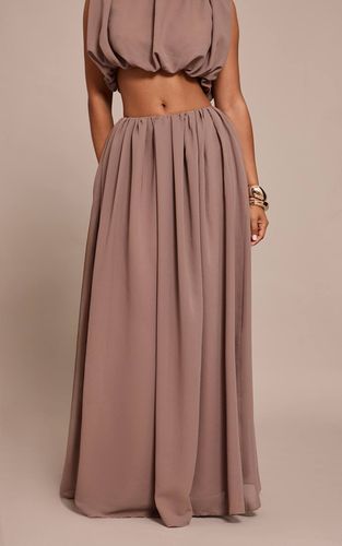 Jupe Longue Coordonnée En Mousseline À Effet Bouffant Petite Taille | Taille 42 - PrettyLittleThing - Modalova