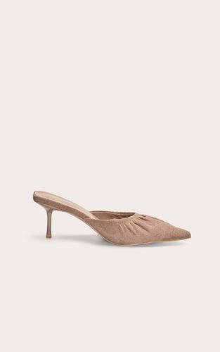 Mule À Talon Bas Froncée En Synthétique | Taille 41 - PrettyLittleThing - Modalova