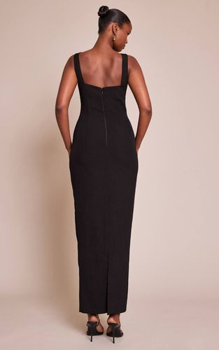 Black Robe Longue Dos Échancré Premium | Taille 42 - PrettyLittleThing - Modalova