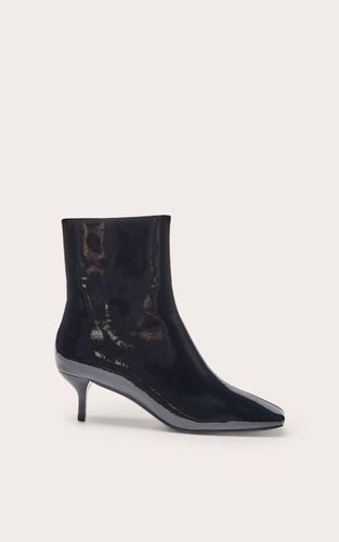 Black Bottine À Bout Pointu En Synthétique À Petit Talon | Taille 36 - PrettyLittleThing - Modalova