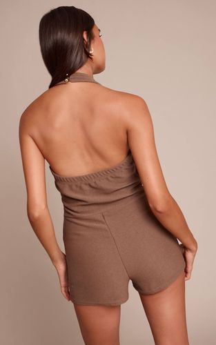 Khaki Combinaison-short À Détails Boutonnés | Taille 42 - PrettyLittleThing - Modalova