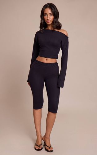 Black Pantalon Capri Ajusté Petite | Taille 38 - PrettyLittleThing - Modalova