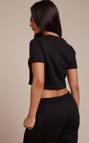 Black Haut Sweat Ajusté Petite | Taille XS - PrettyLittleThing - Modalova